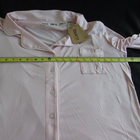 Woman's Born Sleep Wear PJs Set Light Pink Pajamas 3/4 Sleeve Top & Pants Sz XL - Picture 12 of 16